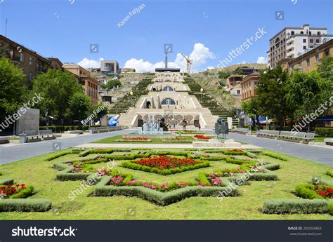 Yerevan, Armenia - June 30, 2014: Cascades In The Center Of Yerevan ...