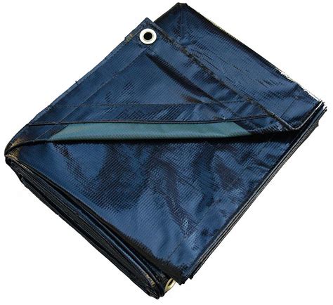 GRAINGER APPROVED 15 mil Vinyl Waterproof Tarp, Black/Green, 7 ft 4 in ...