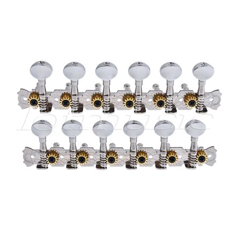 Guitar Tuning Pegs 6L6R Machine Heads Keys Tuners for 12 String Steel Guitar Inline Tuning-in ...