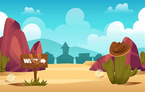 Wild West Cartoon Background