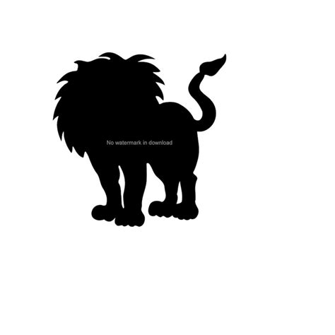 Lion Cut Files For Cutting, Lion Clip Art Svg, Lion Svg Dxf - Inspire Uplift