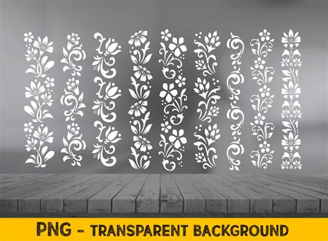 Flower Border Svg Files for Cricut, Wedding Flowers Svg Cricut Files, Laser Cut Files ...