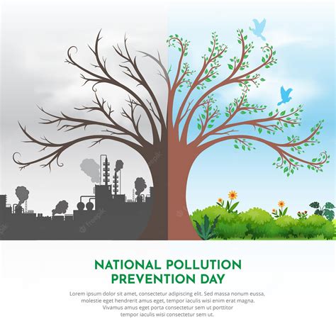 Premium Vector | National pollution control day design background vector World pollution ...