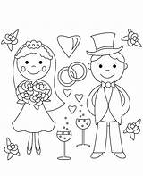 Personalized Wedding Coloring Pages sketch template