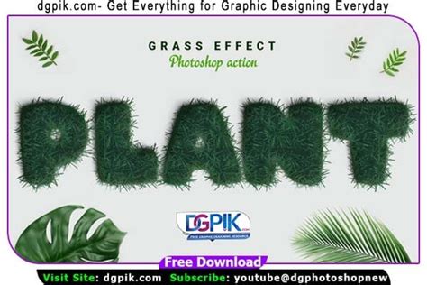 Grass Effect Photoshop Action - DGPik