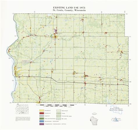 Existing Land Use 1973, St. Croix County, Wisconsin | Map or Atlas | Wisconsin Historical Society