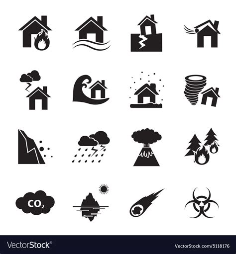 Disaster icon Royalty Free Vector Image - VectorStock