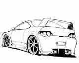 Car With Spoiler Coloring Page  Home sketch template