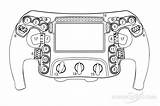 Car Steering Wheel Coloring Page Sketch sketch template