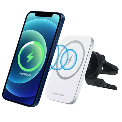VICVEO Magnetic Wireless Car Charger, Compatible with iPhone 12/12 Mini/12 Pro/12 Pro Max, Cell ...