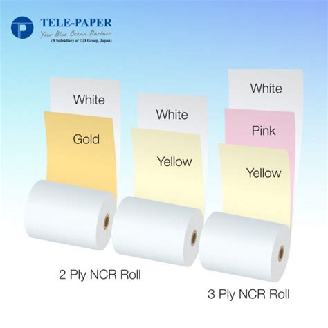 NCR Paper | Carbonless Paper Roll Manufacturer | 2ply & 3ply | Telepaper