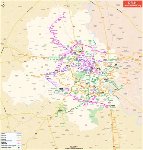 Delhi Metro Phase 4 Map