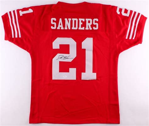 Deion Sanders Signed 49ers Jersey (JSA COA)