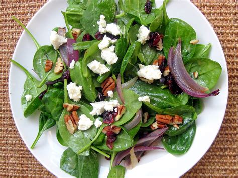 Roasted Red Onion, Goat Cheese and Spinach Salad with Citrus ...