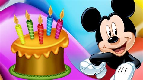 Canción Cumpleaños Feliz de MICKEY MOUSE Tradicional Original para ...