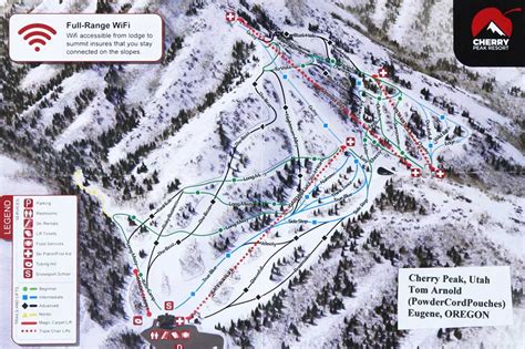 Cherry Peak Ski Area Trail Map