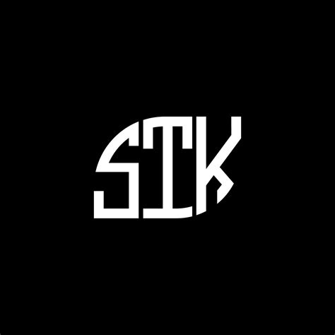 STK letter logo design on black background. STK creative initials letter logo concept. STK ...