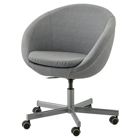 SKRUVSTA Flackarp medium grey, Swivel chair - IKEA