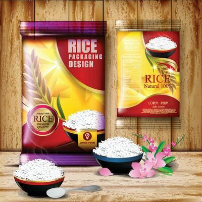 Rice Package Vector Art, Icons, and Graphics for Free Download