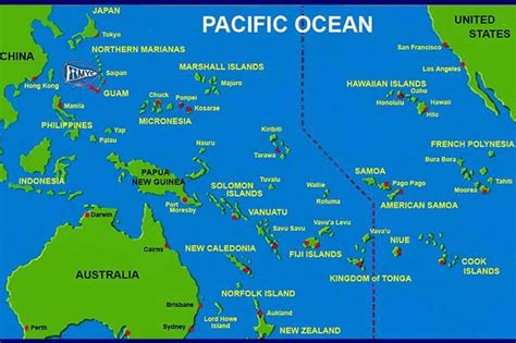 Guam Pacific Ocean Map