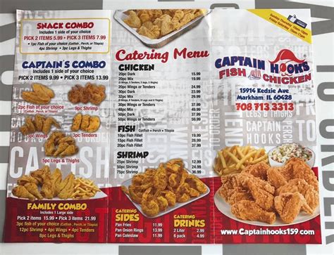 Menu at Captain Hooks Fish & Chicken fast food, Markham