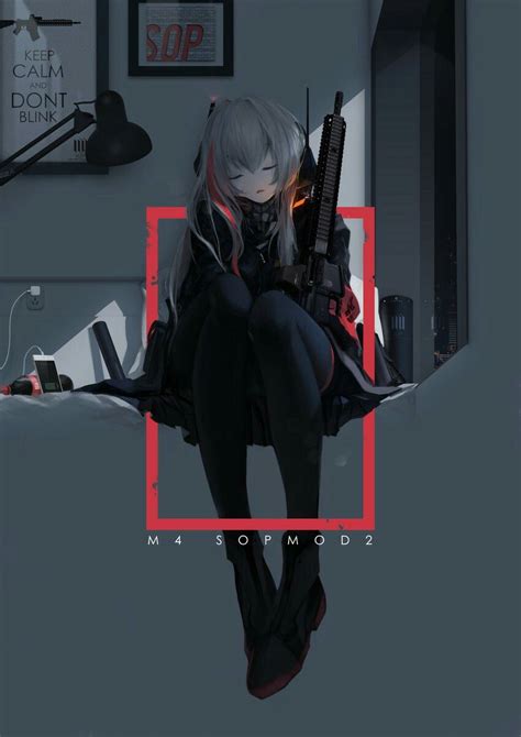 m4 sopmod ii (girls frontline) drawn by mienthoa | 1020Gun... in 2019 | Anime art girl, Anime ...