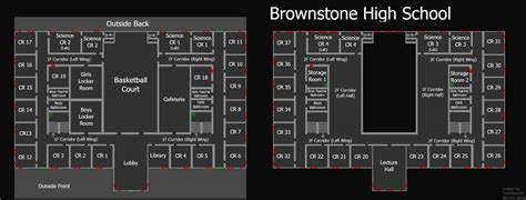 Phasmophobia Brownstone High School Map | High school, School, Brownstone