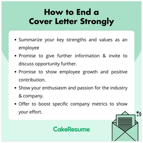 How to End a Cover Letter & Cover Letter Closing Examples | CakeResume