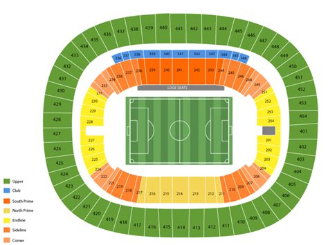 BC Place Seating Plan | Vancouver Whitecaps Seating Chart | SeatPick