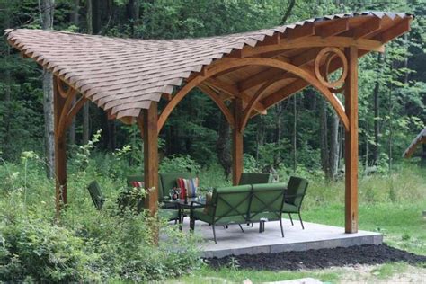 arched pergola designs curved diy kits corner arbor beams ...