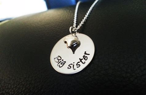 Big Sister Necklace Little Sister Big Sis Gift - Etsy