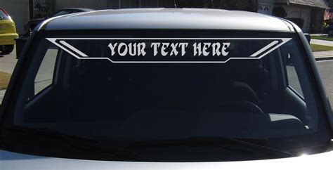 Your Own Text Custom Vinyl Sticker Windshield Decal, Rear window ...