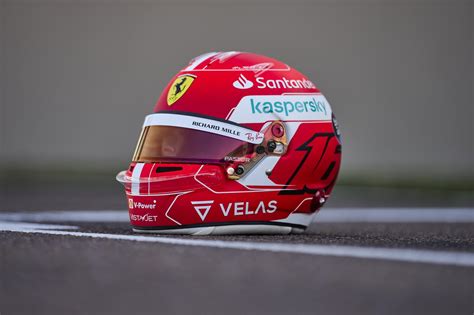 Charles Leclerc 2022 Ferrari F1 Helmet by Kevin Lail - Trading Paints