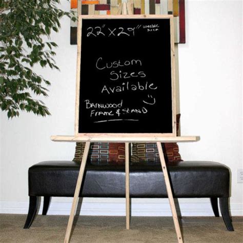 Chalkboard Easel Blackboard Barnwood Large Easels by avtra on Etsy, $114.99. | Chalkboard easel ...