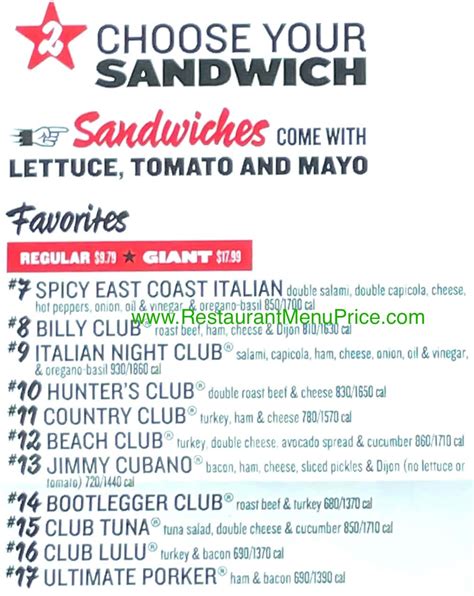 Jimmy John's Menu With Prices (Updated: July 2024)