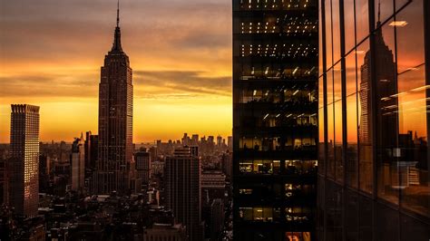 3840x2160 skyscrapers, building, sunset 4K Wallpaper, HD City 4K ...