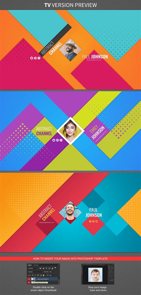 3 abstract youtube banners | Youtube banners, Banner, Templates