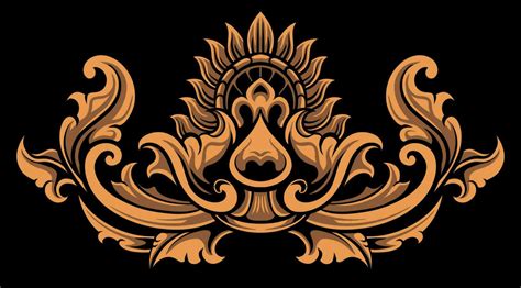 Beautiful carved decorative ornaments Vector design for elements ...