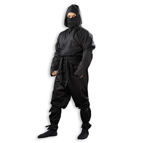 Black Ninja Uniform - Real Ninjutsu Gi - Traditional Ninja Costume | KarateMart.com