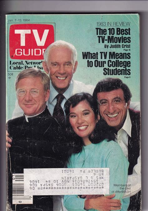 Tv Guide Mag AfterMash Cast Jamie Farr Will Christopher January 7-13, 1984: TV Guide: Amazon.com ...