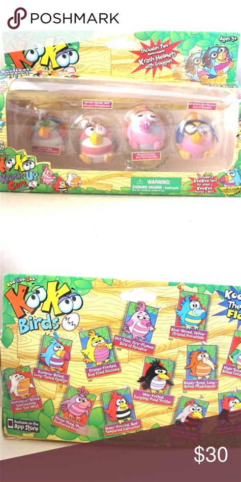 KooKoo Birds 4pck KooKoo Birds 4 Pack 100% Authentic KooKoo KooKoo Birds 4 pack Includes: Web ...