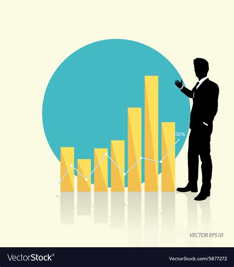 Modern design graph business graph to success can Vector Image