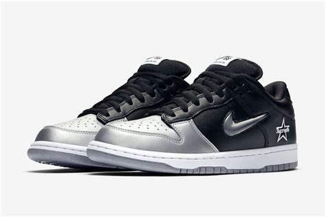 Official Shots: Supreme x Nike SB Dunk Low Pro 'Metallic Silver ...