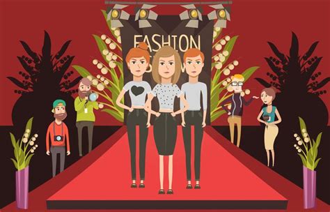 Fashion Show Catwalk Composition 482129 Vector Art at Vecteezy