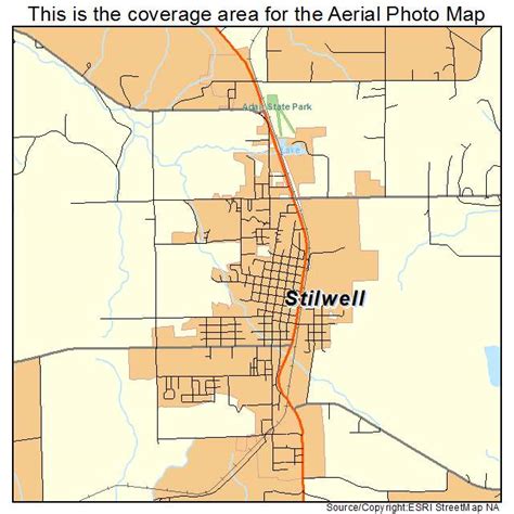 Aerial Photography Map of Stilwell, OK Oklahoma