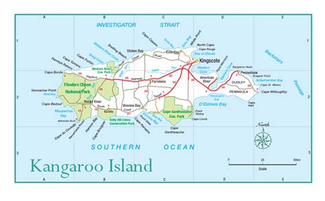 Kangaroo Island Tourist Map