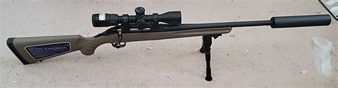 Ruger American Ranch FDE bolt action 300 Blackout rifle w/ Nikon P-300 scope, extra mags ...