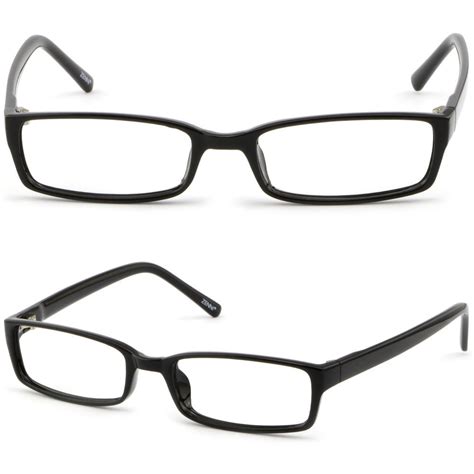 Little Shiny Black Frames Rectangle Plastic Womens Teenager Prescription Glasses | Prescription ...