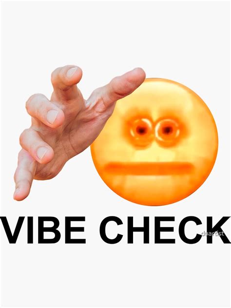 "Vibe Check Meme" Sticker for Sale by duartist | Redbubble