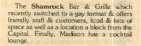 Shamrock Bar & Grille: Images & Articles-- Bars and Clubs in History of ...